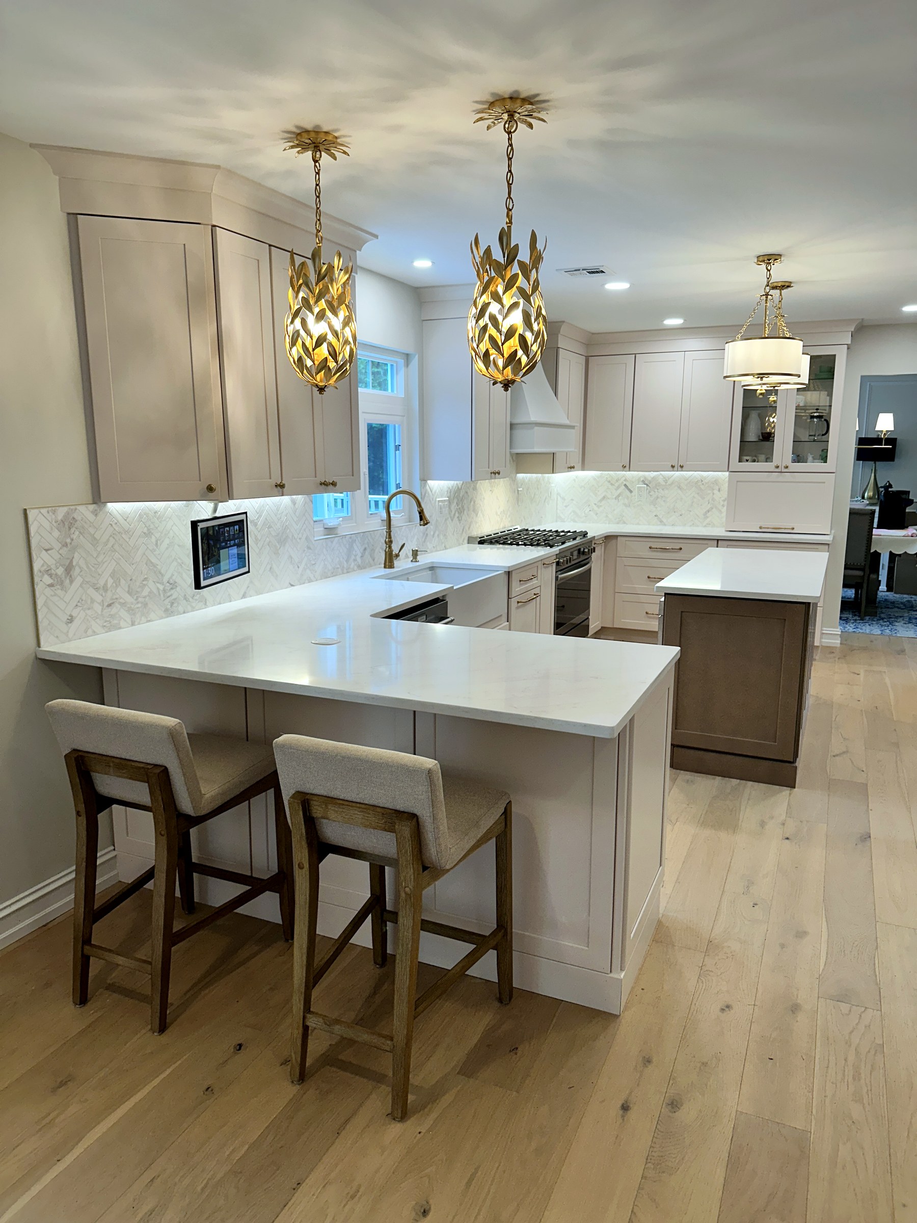 Custom Island Kitchen by Classic Touch Designs