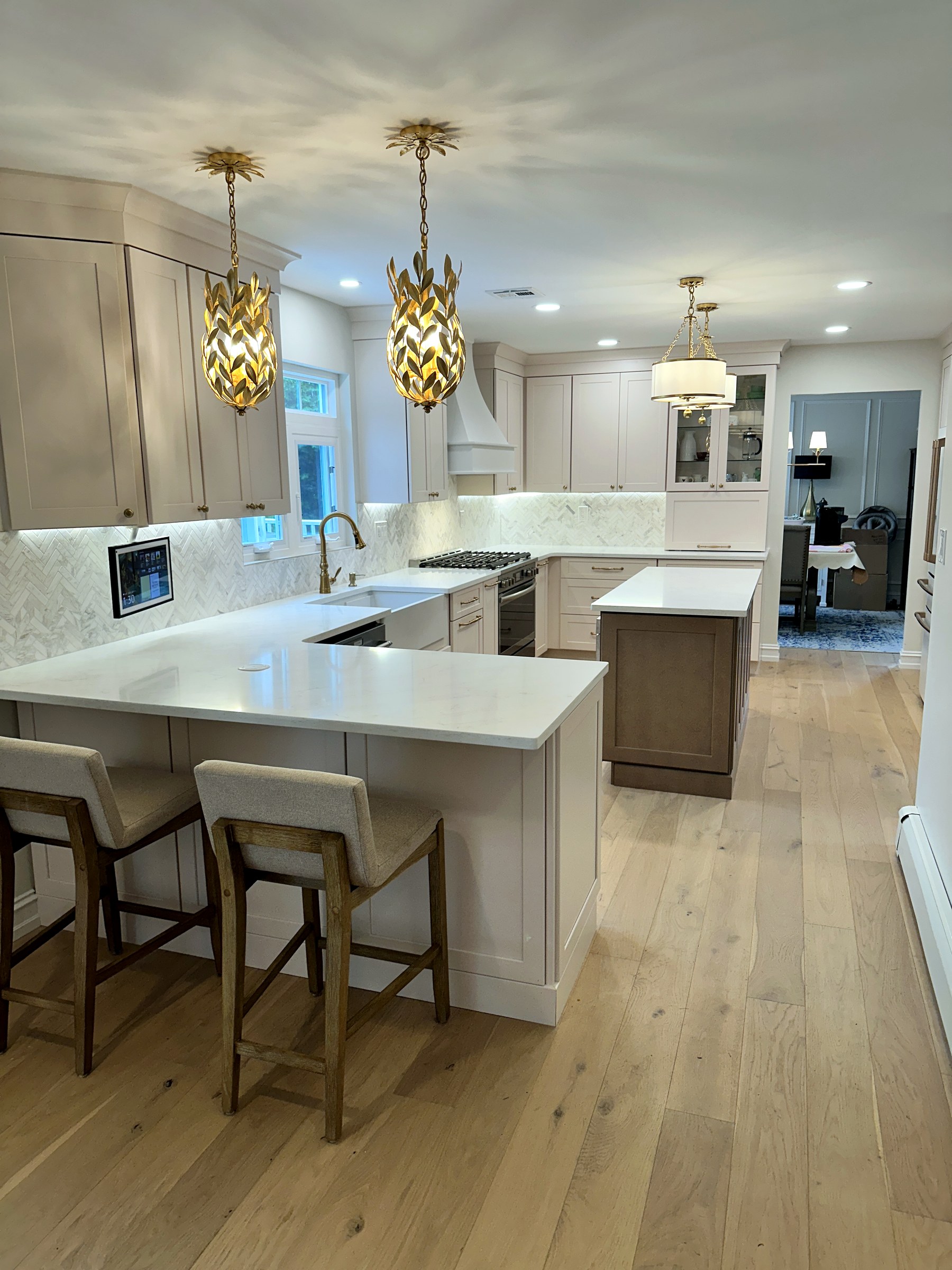 Custom Island Kitchen by Classic Touch Designs
